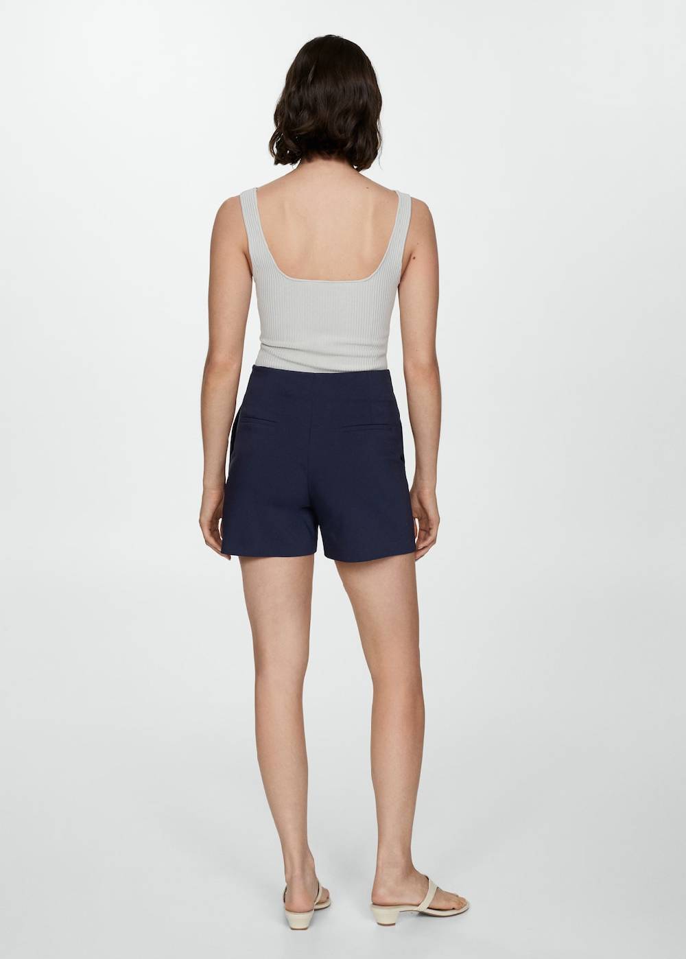 Mango Gerade Shorts mit hoher Taille Nur für heute