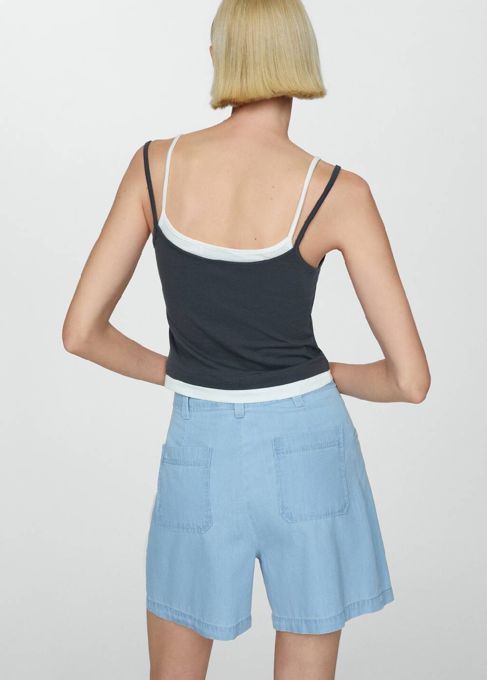 Mango Gerade Shorts mit mittlerer Bundhöhe Bis zu 55% Rabatt