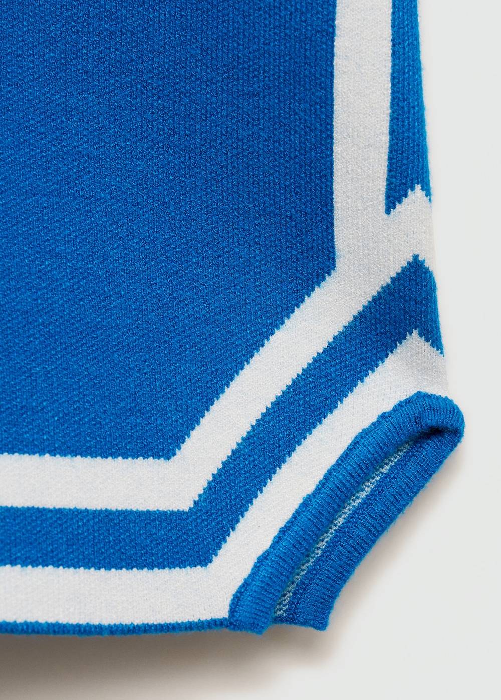 Mango Gestreifte Strickshorts Super Rabatt