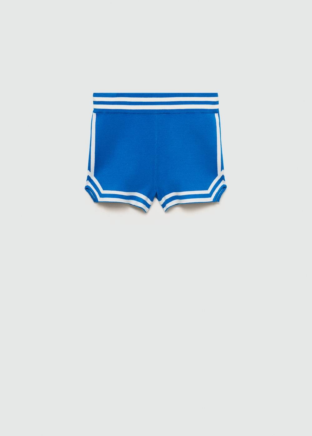 Mango Gestreifte Strickshorts Super Rabatt