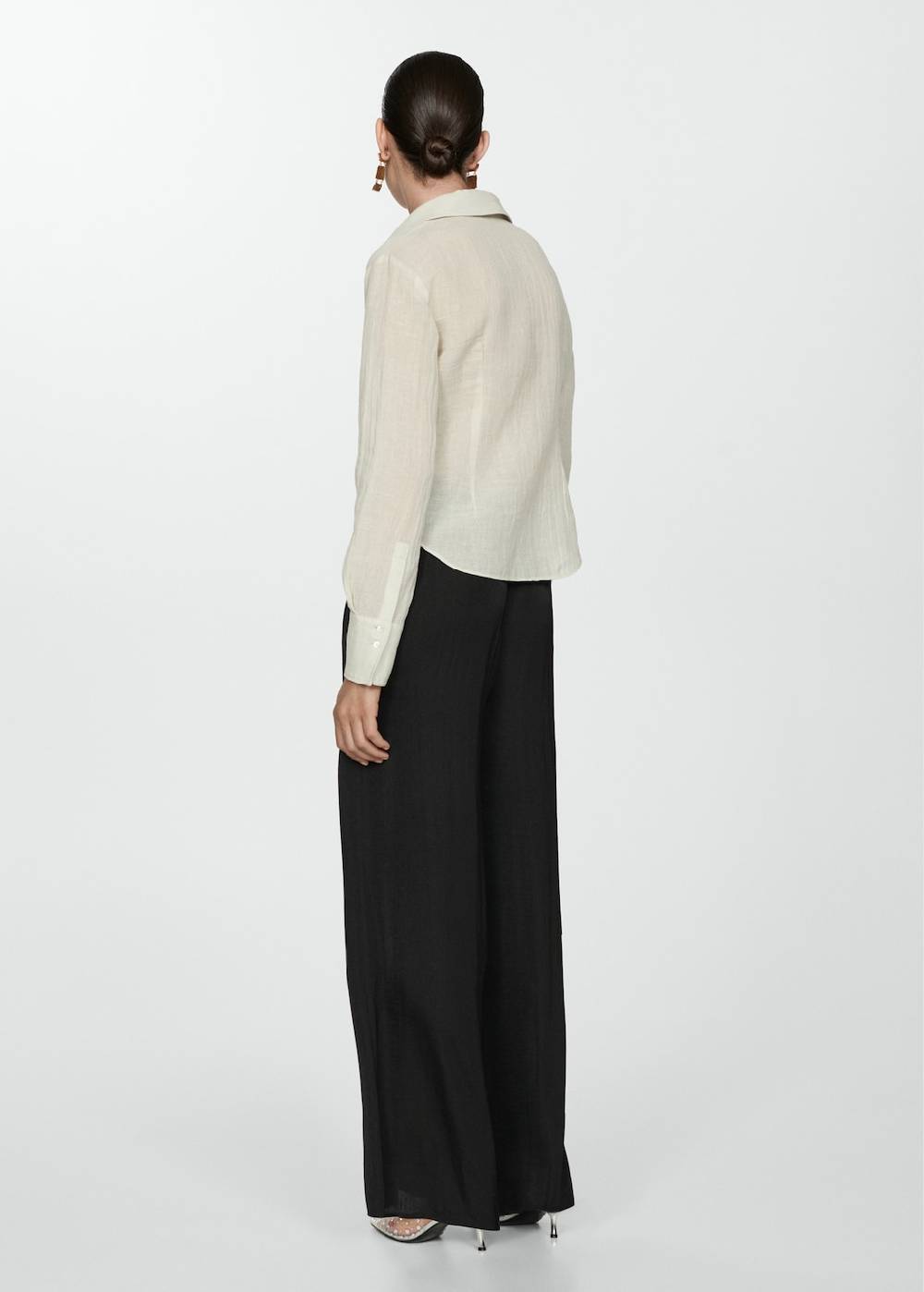 Mango Fließende Wideleg-Hose Kostenloser Versand international