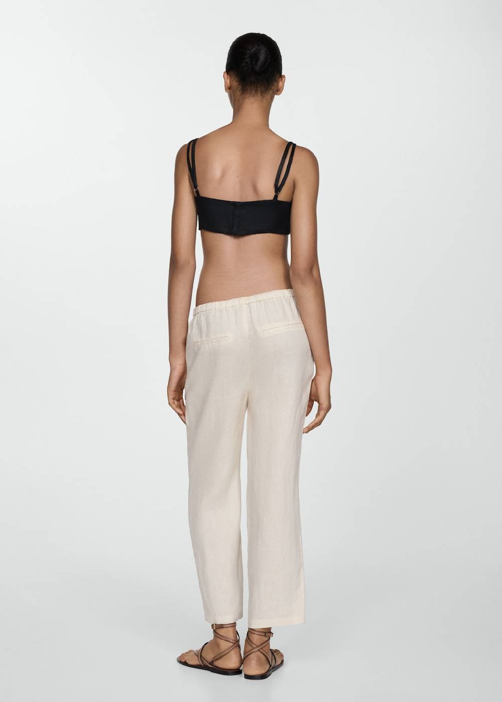 Mango Jogger Pants aus 100 % Leinen 2025