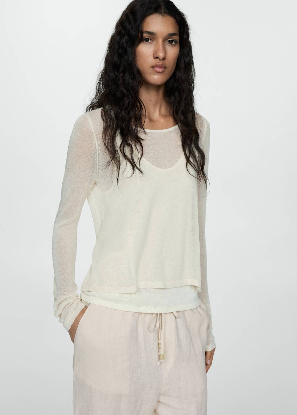 Mango Jogger Pants aus 100 % Leinen 2025