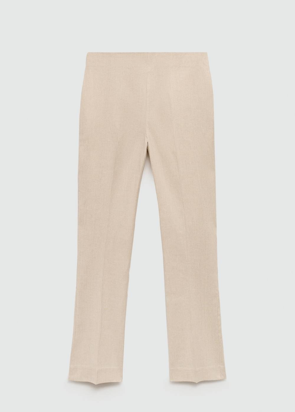 Mango Flared-Hose aus Leinen Auslauf