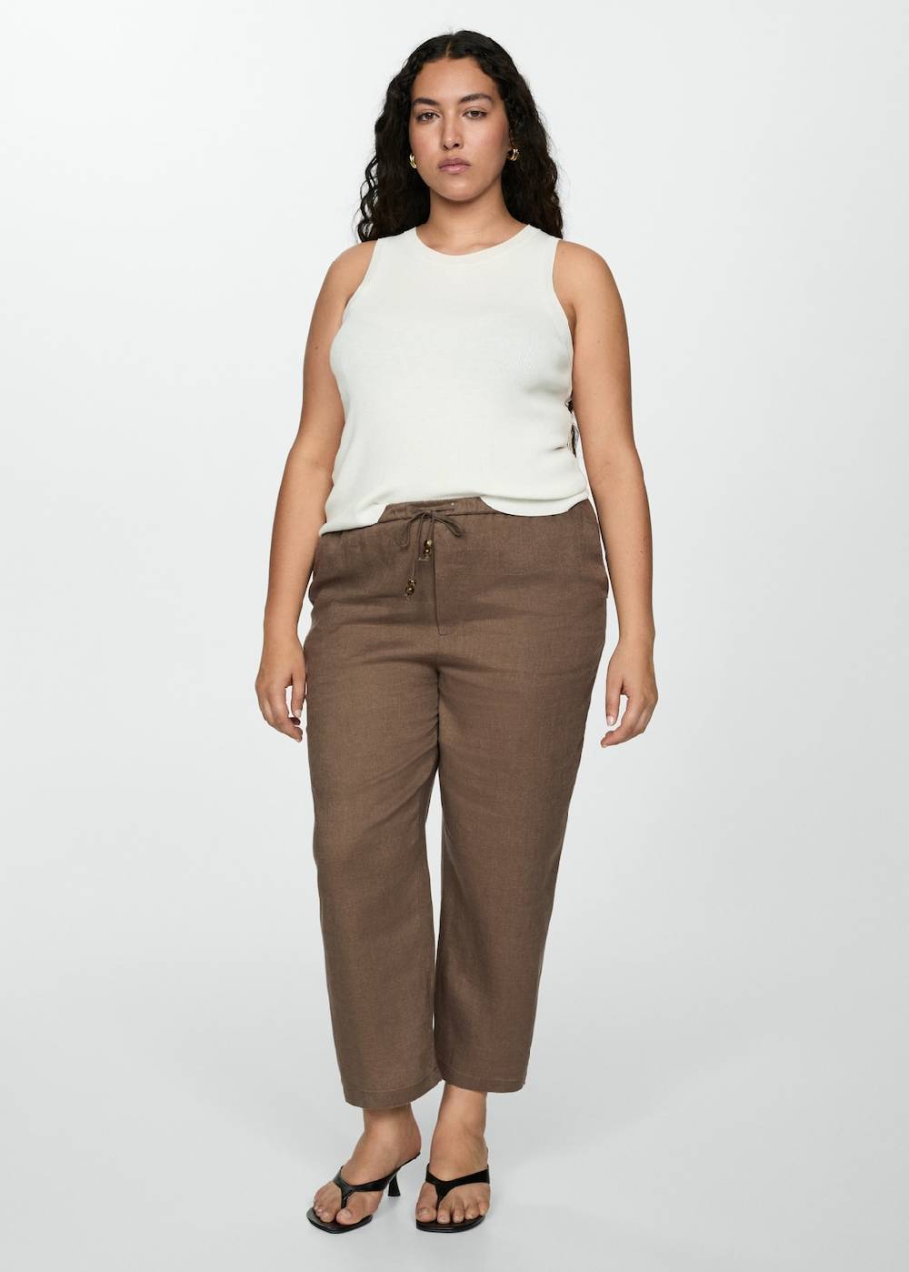 Mango Jogger Pants aus 100 % Leinen Hotsell