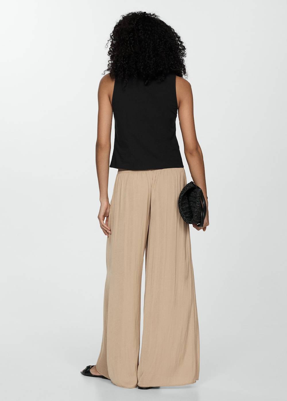 Mango Fließende Wideleg-Hose im Angebot