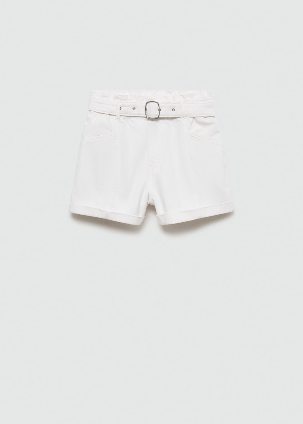 Mango Jeans-Shorts mit Gürtel Meist gekauft