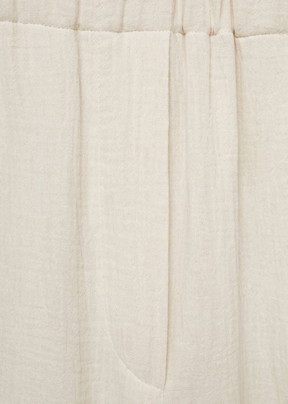 Mango Wideleg-Baumwollhose Rabatt