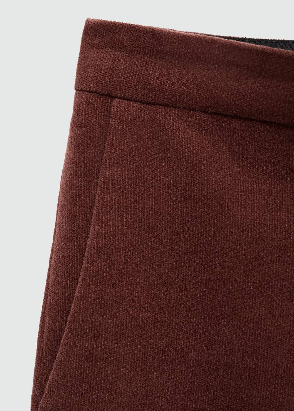 Mango Gerade Samthose Versandkostenfrei