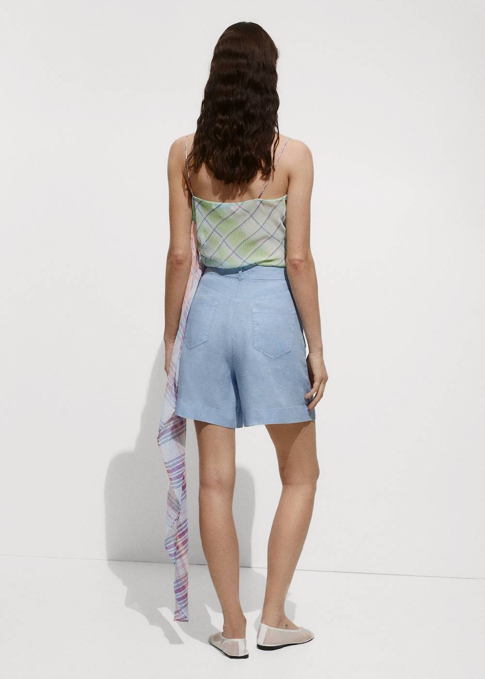 Mango Gerade Shorts aus 100 % Leinen Osterangebot