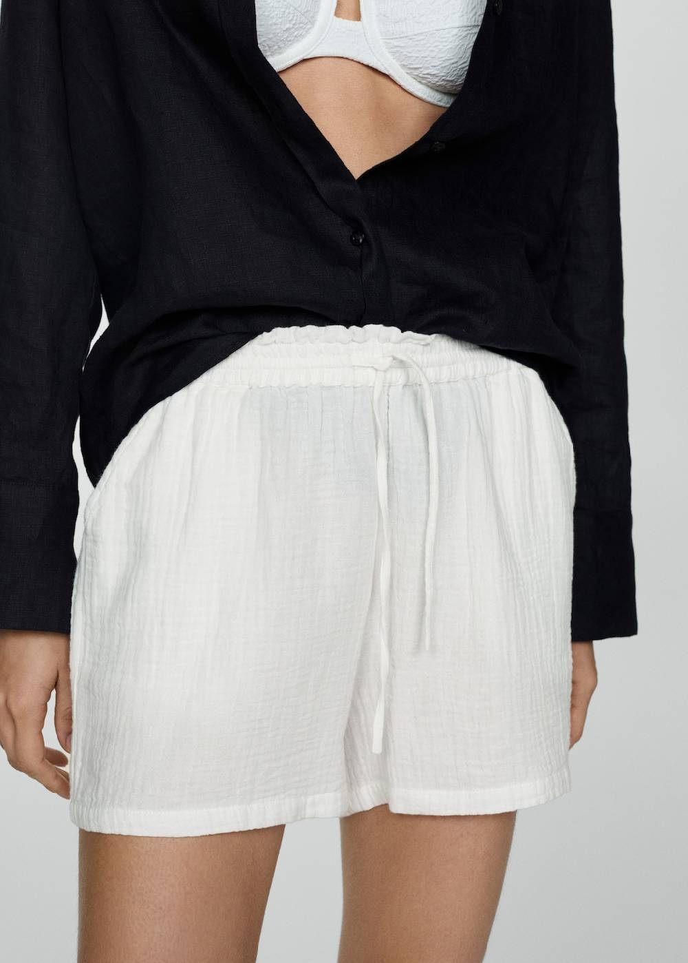 Mango Baumwollshorts mit Stretchbund Muttertagsangebot