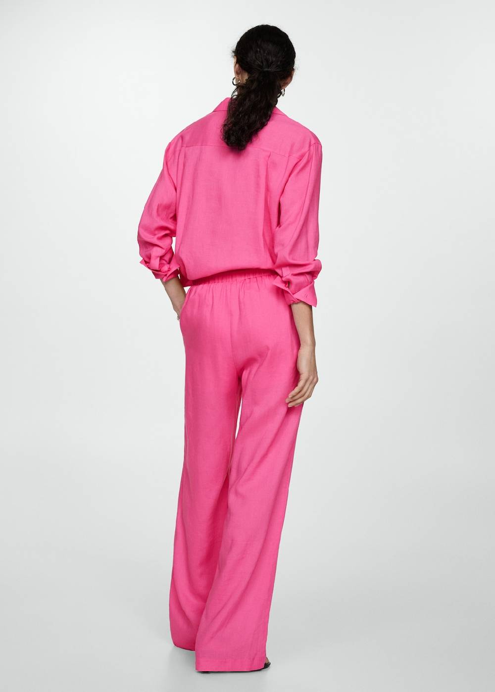 Mango Gerade Lyocell-Hose Neueste Mode