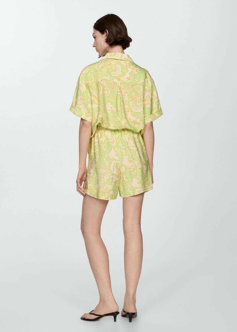 Mango Fließende Print-Shorts Online Outlet