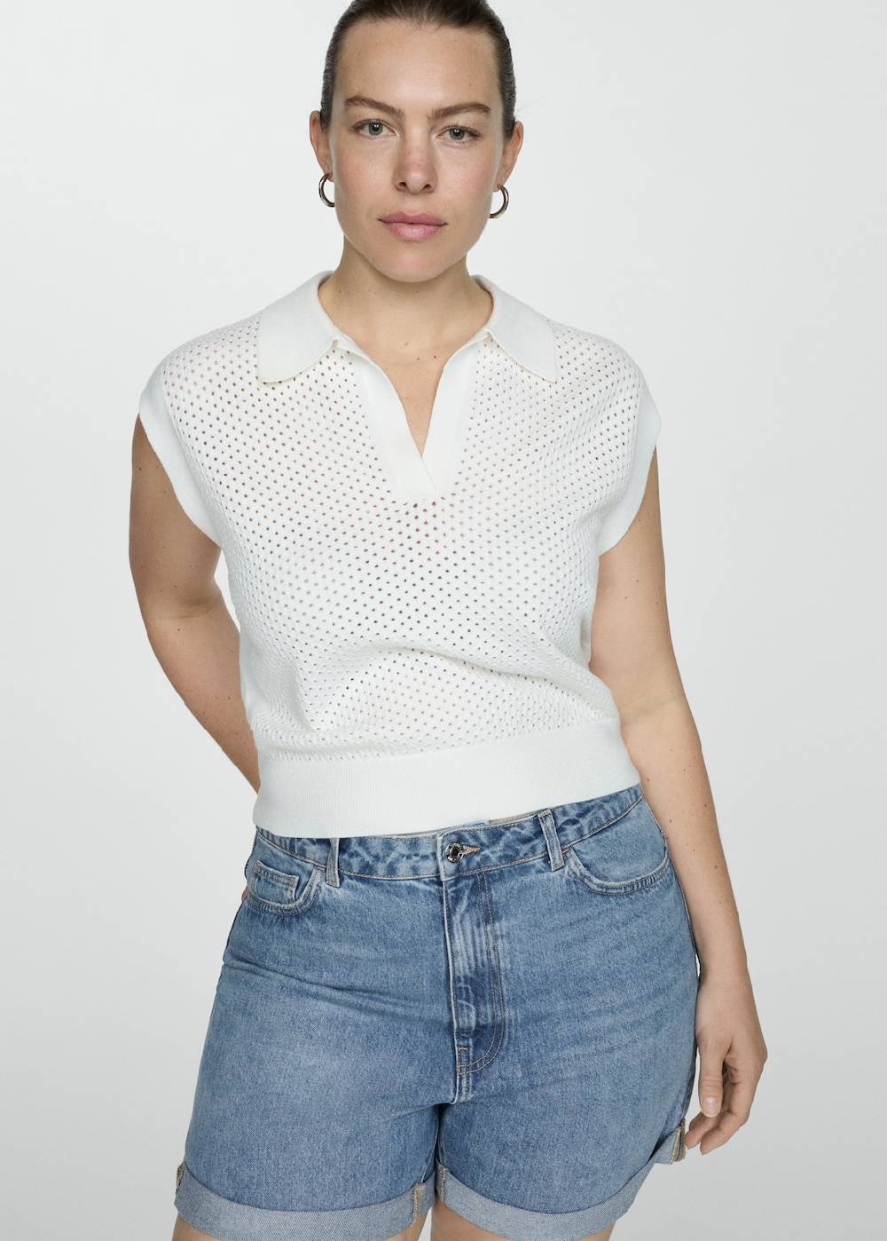 Mango Mom Fit-Jeans-Shorts Zeitlich begrenztes Angebot