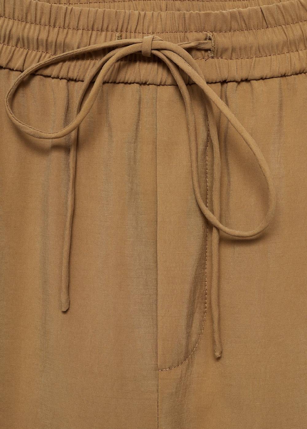 Mango Gerade Hose aus Modal Große Rabatte