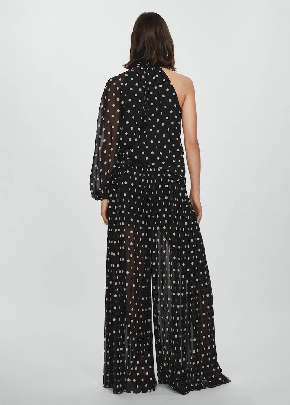 Mango Plissierte Hose mit Polka Dots Super Sparpreis