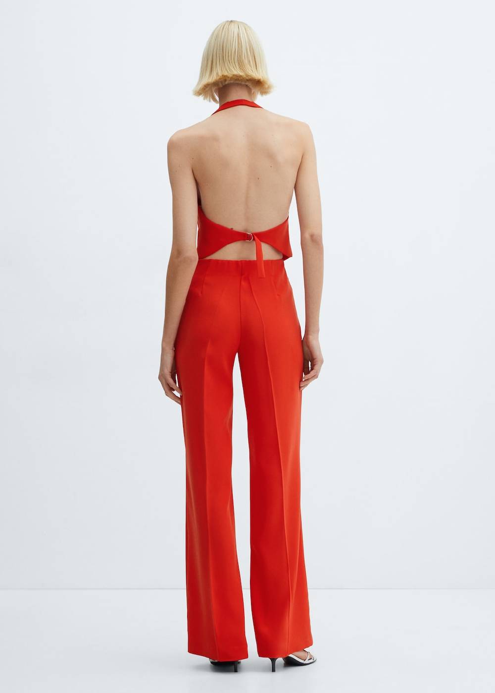 Mango Wideleg-Hose mit Gürtel Letzte 2 Tage