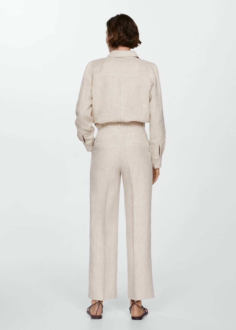 Mango Gerade Leinenhose Bis zu 60% Rabatt