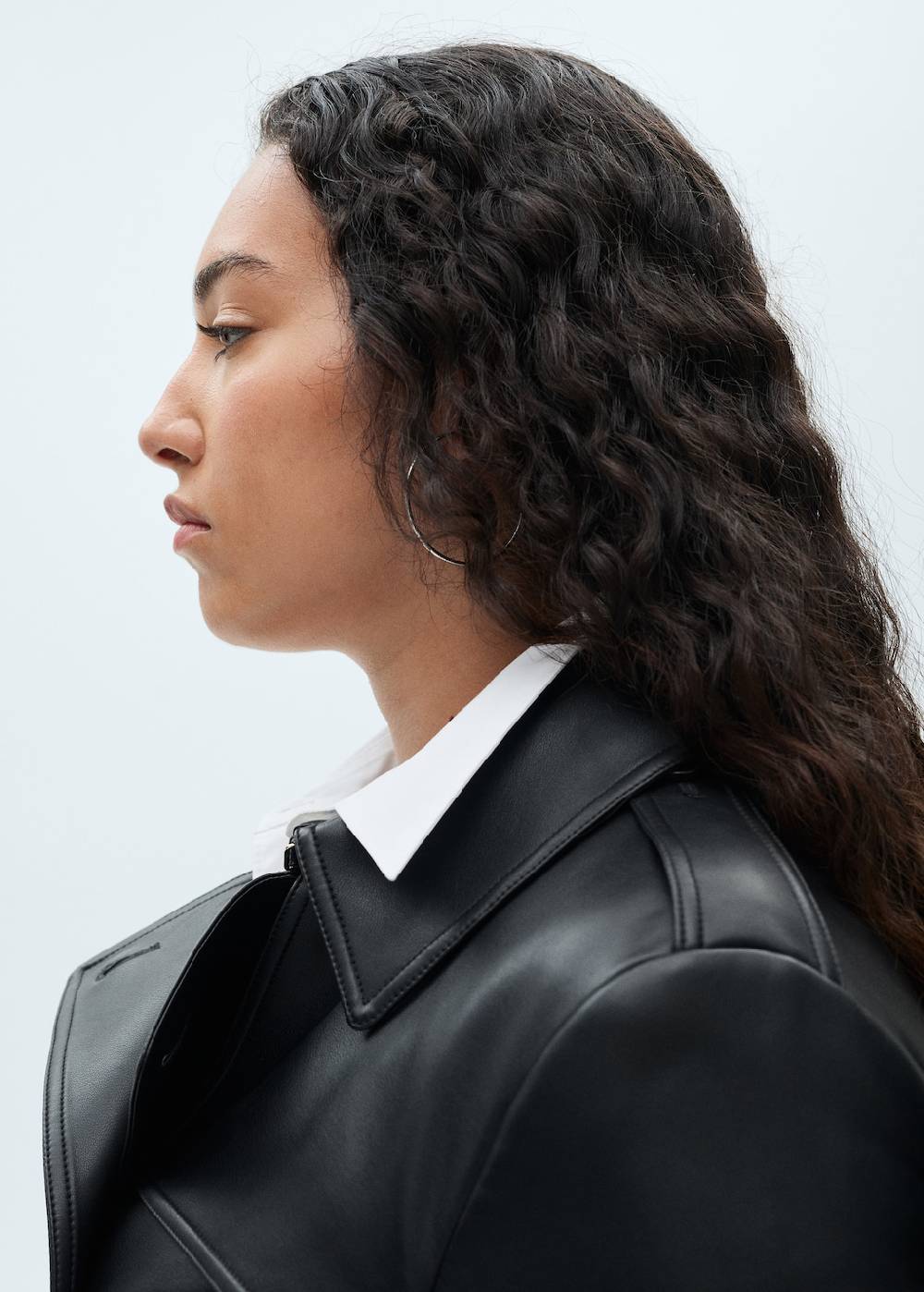 Mango Trenchcoat mit Leder-Effekt Riesige Rabatte