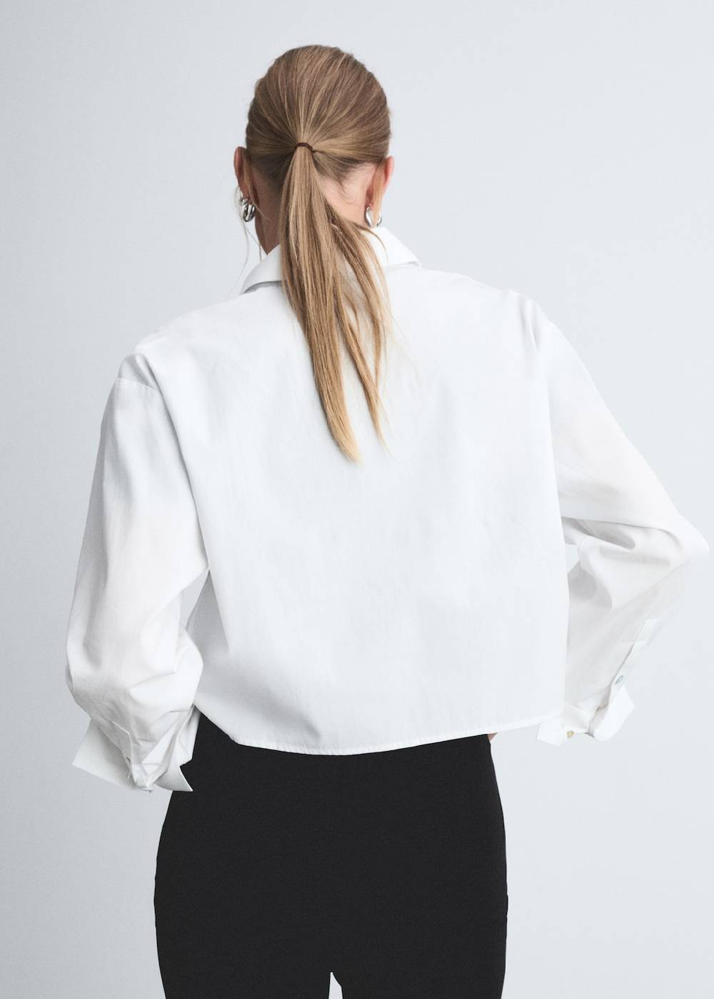 Mango Hemd in Cropped-Länge mit Tasche Begrenzt auf 3 Tage