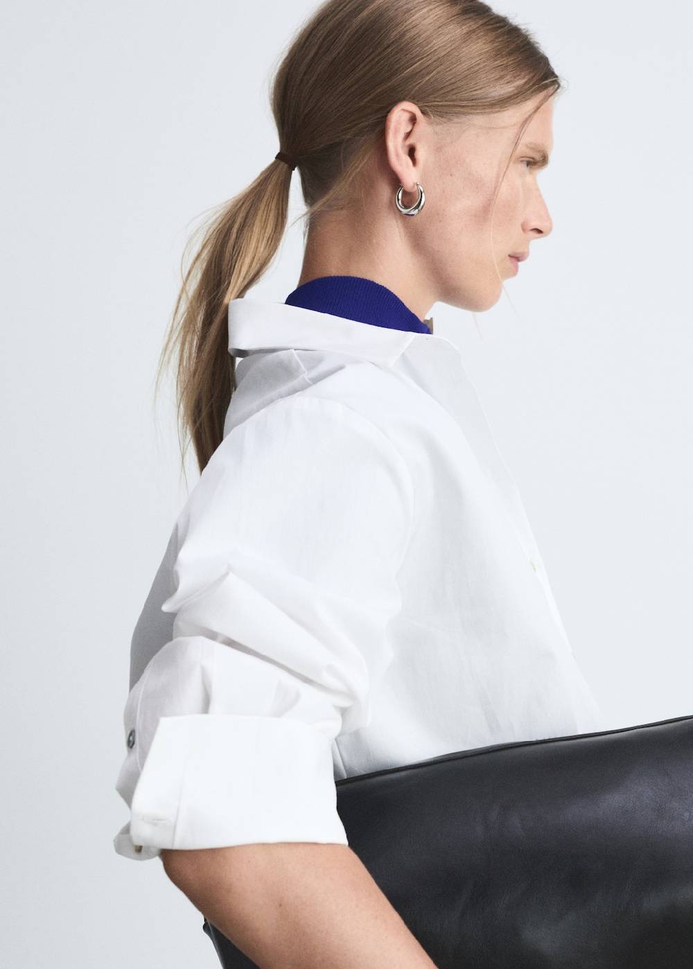 Mango Hemd in Cropped-Länge mit Tasche Begrenzt auf 3 Tage