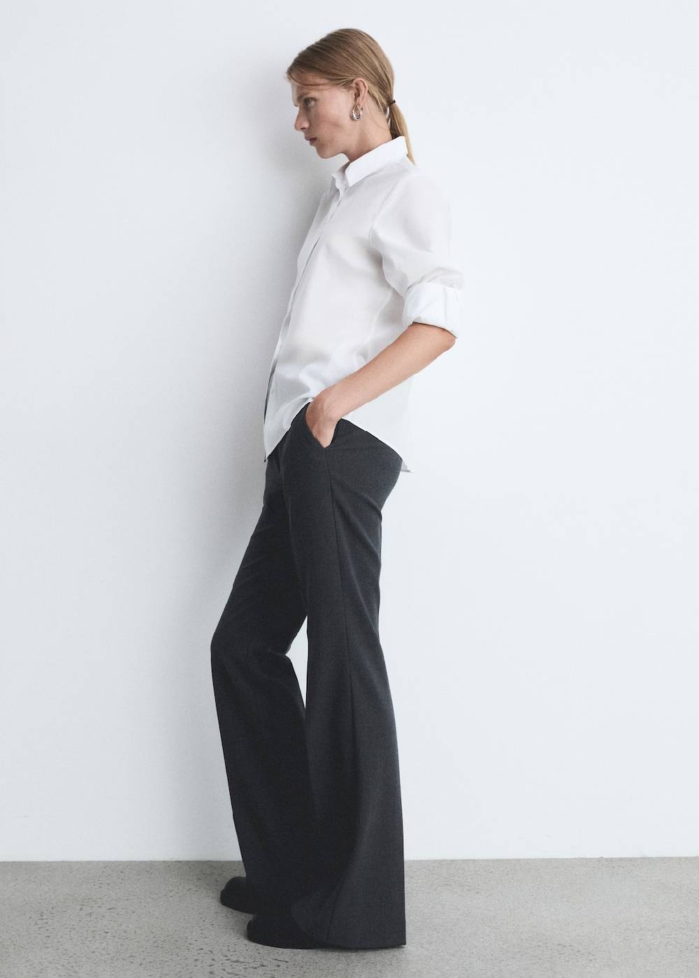 Mango Regular Fit-Hemd aus Baumwoll-Lycell-Gemisch Outlet