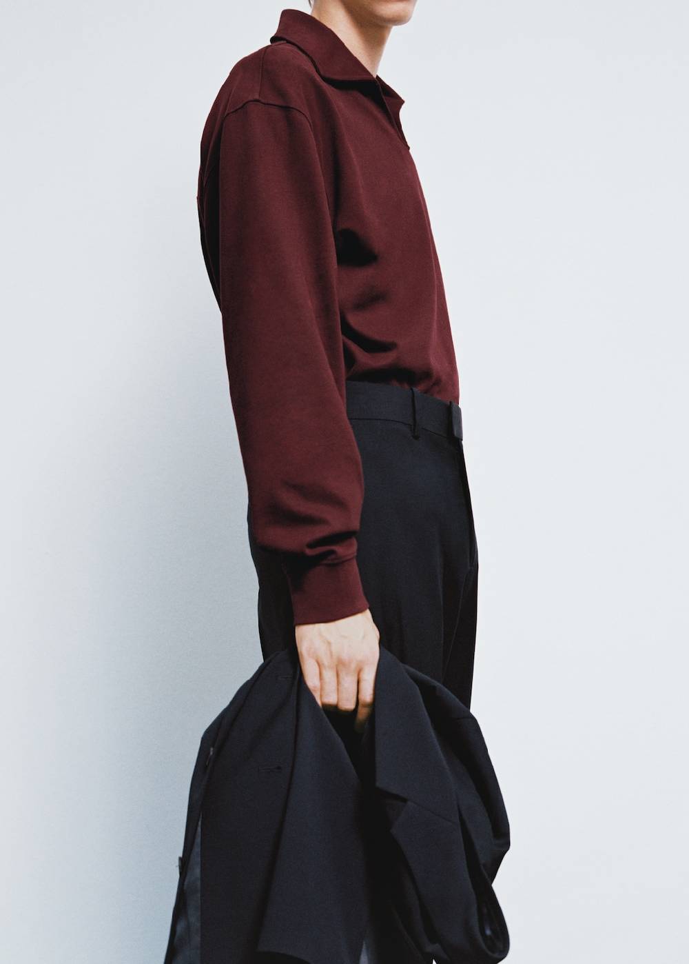 Mango Oversized-Sweatshirt mit Poloshirt-Kragen Sonderangebot
