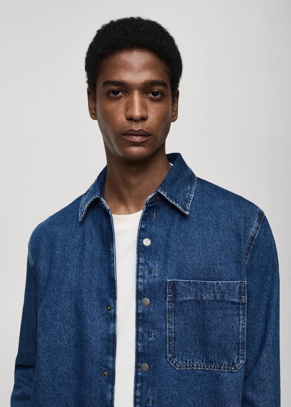Mango Jeans-Overshirt mit Tasche Flash Sale