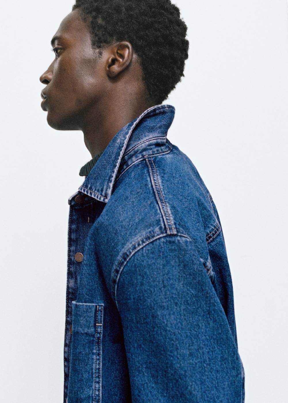 Mango Jeans-Overshirt mit Tasche Flash Sale