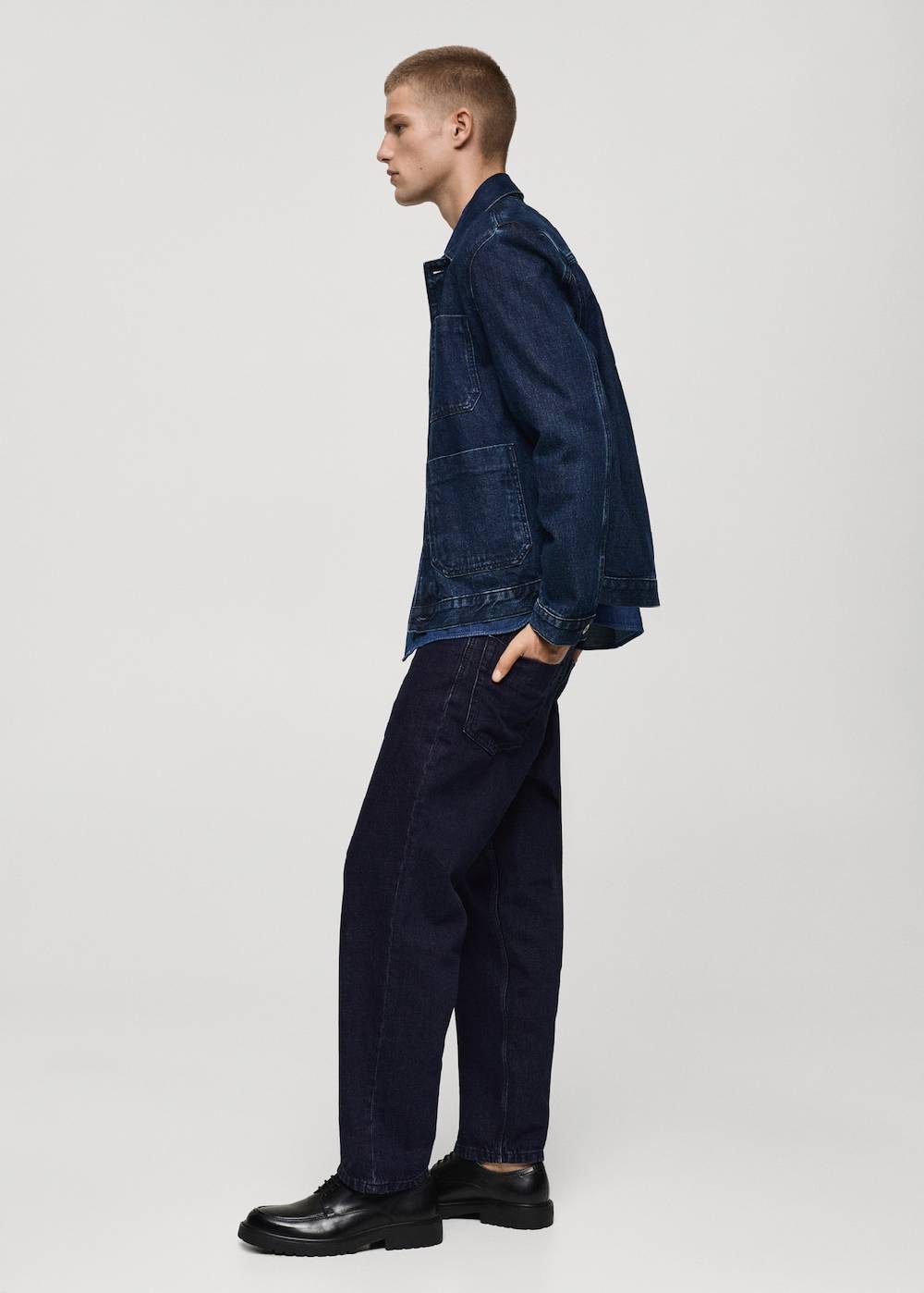 Mango Relaxed Fit-Jeans mit dunkler Waschung Saisonschlussverkauf