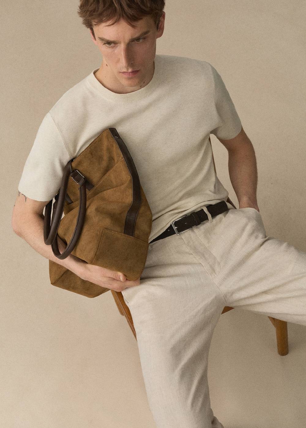 Mango Slim Fit-Hose aus 100 % Leinen Vatertagsangebot