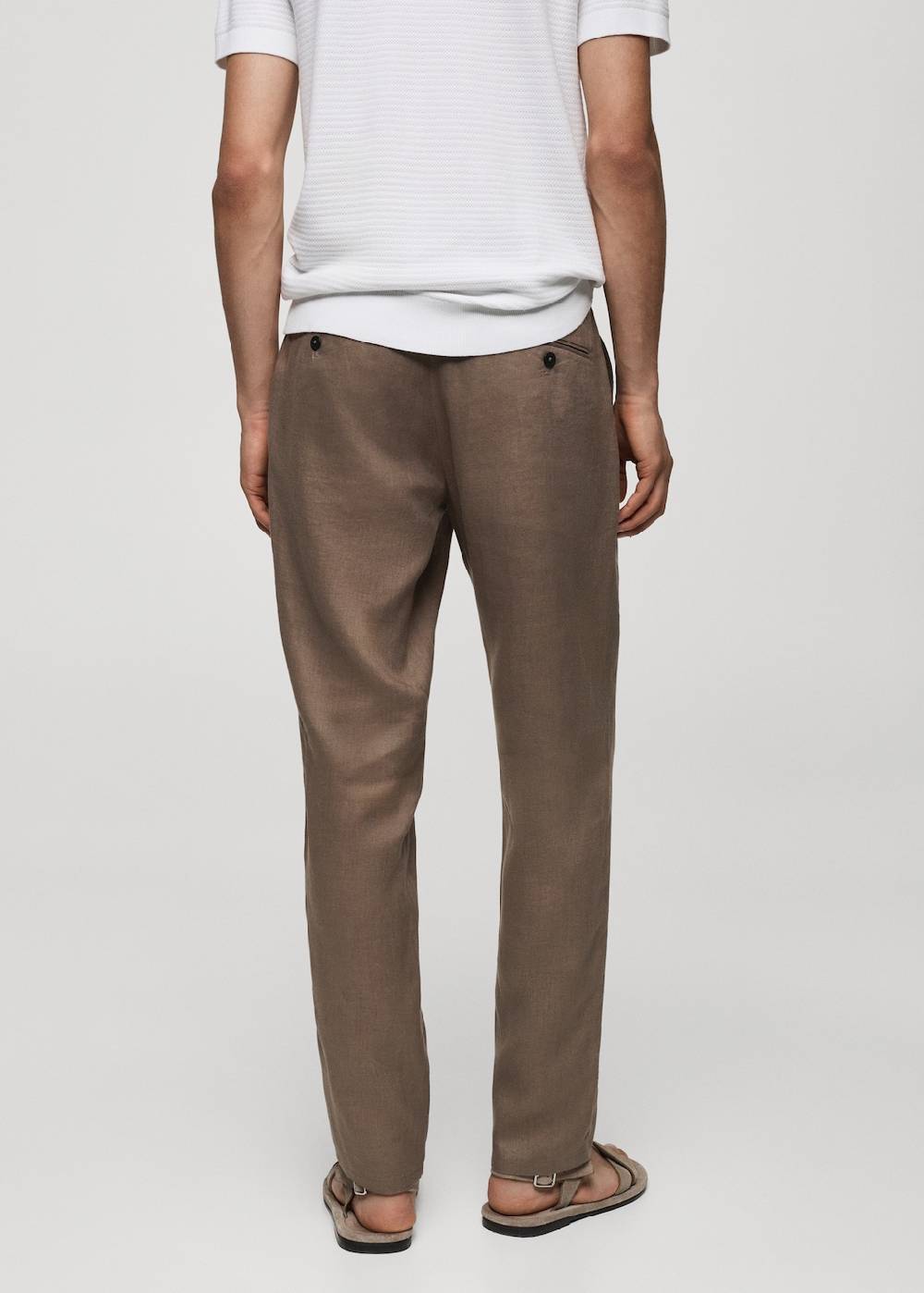 Mango Slim Fit-Hose aus 100 % Leinen Jubiläumsangebot