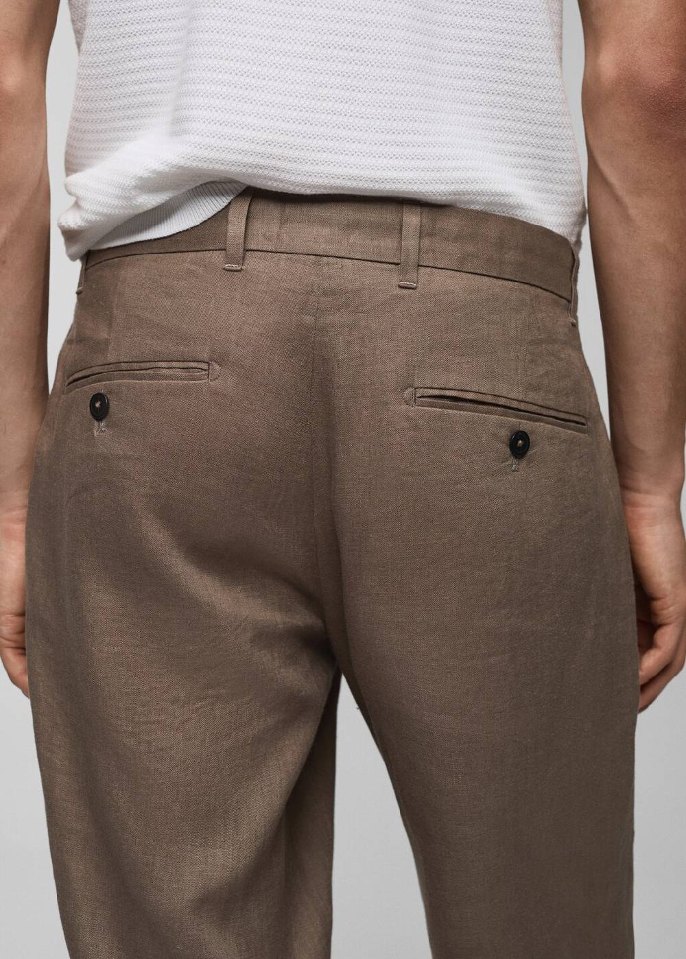 Mango Slim Fit-Hose aus 100 % Leinen Jubiläumsangebot