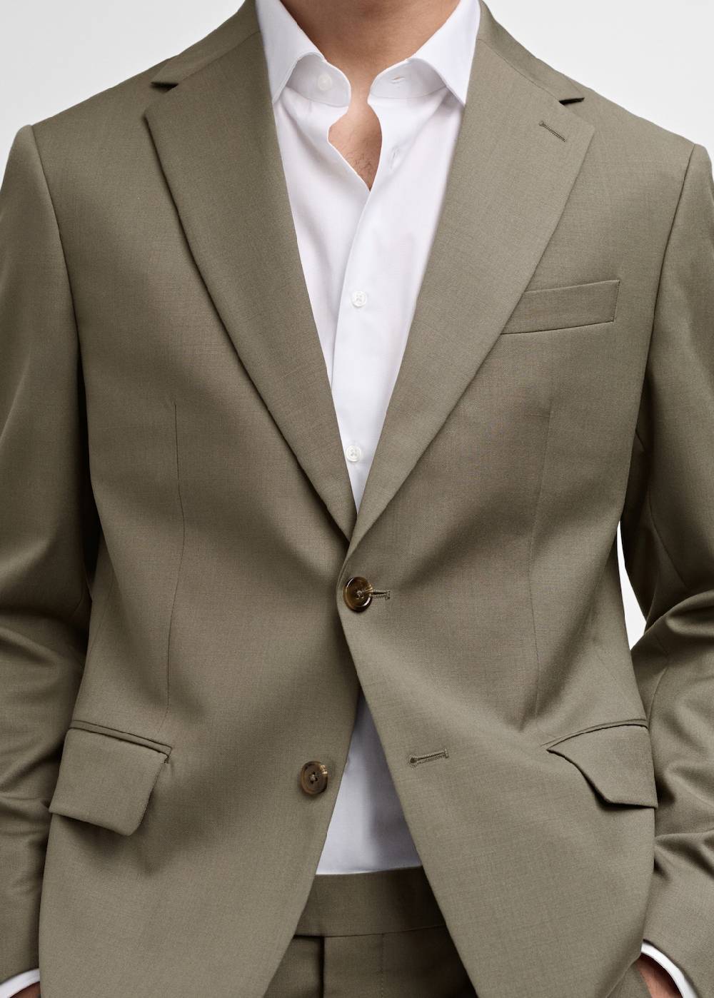 Mango Slim-Fit-Sakko aus 100 % Schurwolle Heißer Verkauf