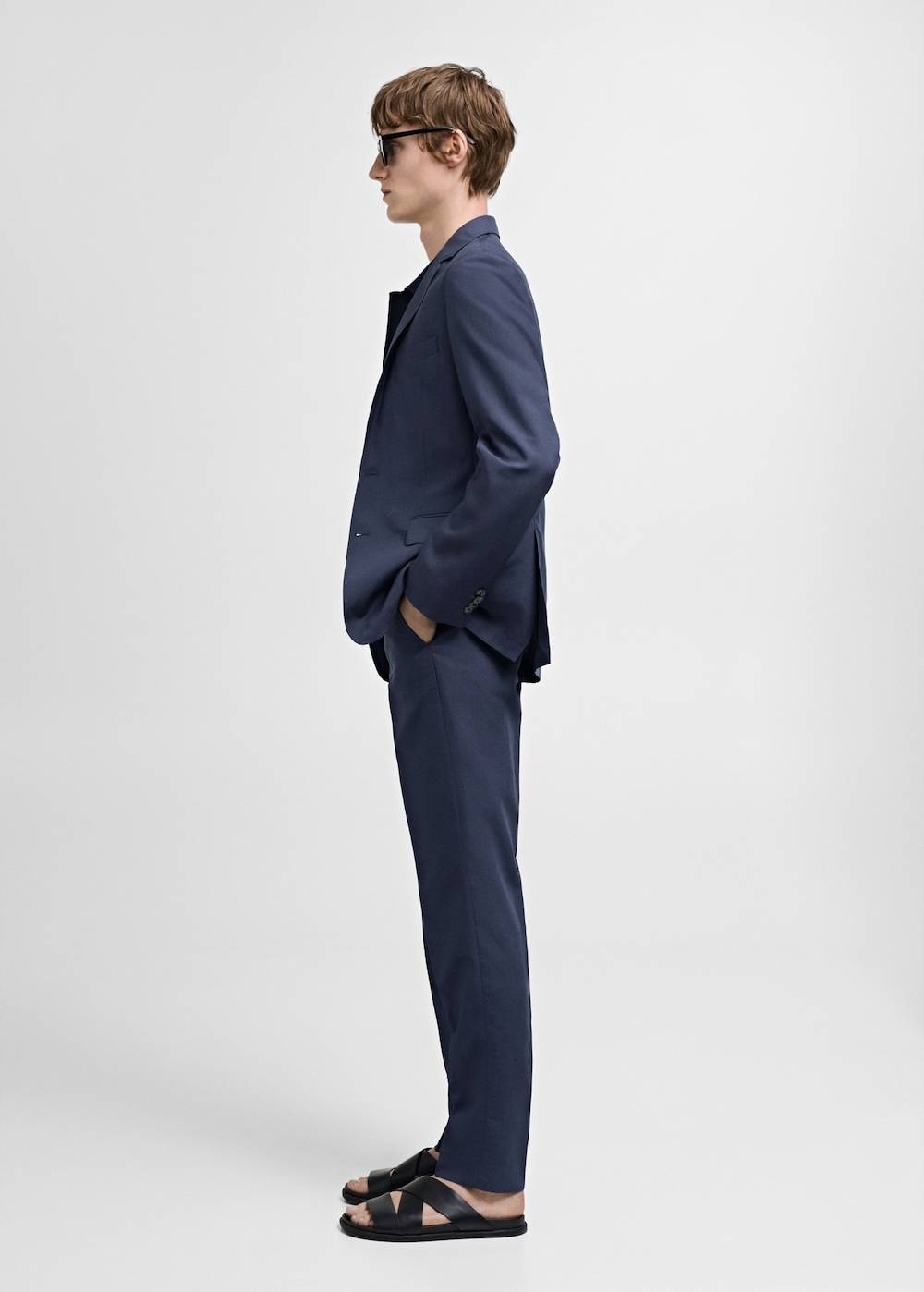Mango Slim Fit-Anzugsakko aus Stretchbaumwolle Neueste Mode