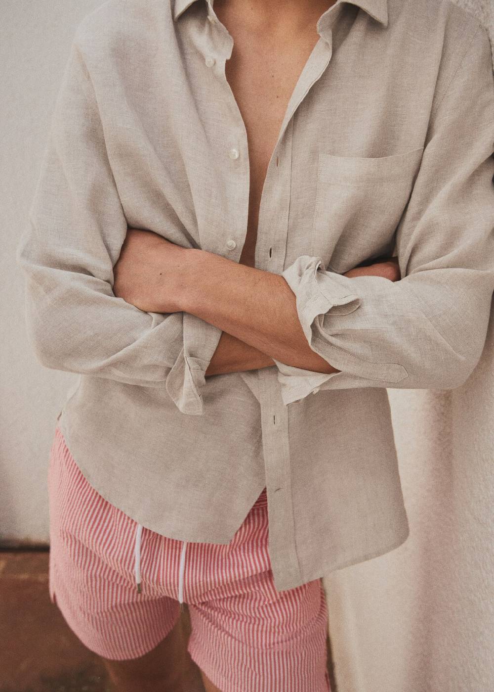 Mango Classic-Fit-Hemd aus 100 % Leinen Online Outlet