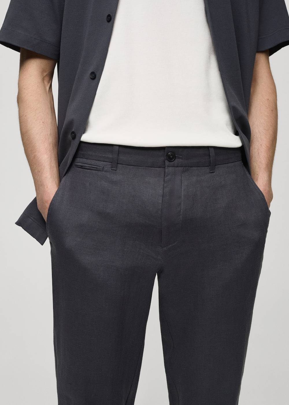 Mango Slim Fit-Hose aus 100 % Leinen Zeitlich begrenztes Angebot