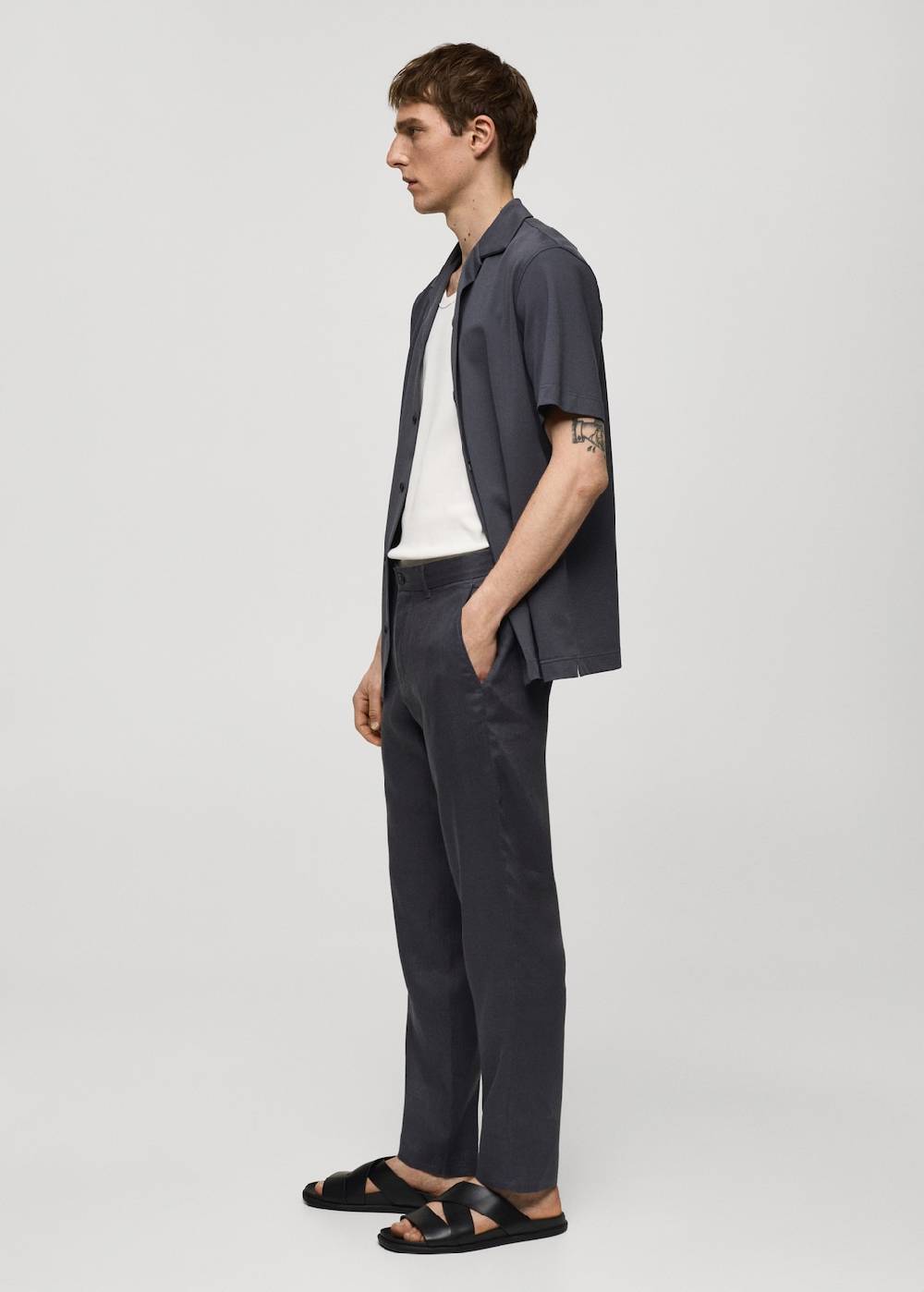Mango Slim Fit-Hose aus 100 % Leinen Zeitlich begrenztes Angebot