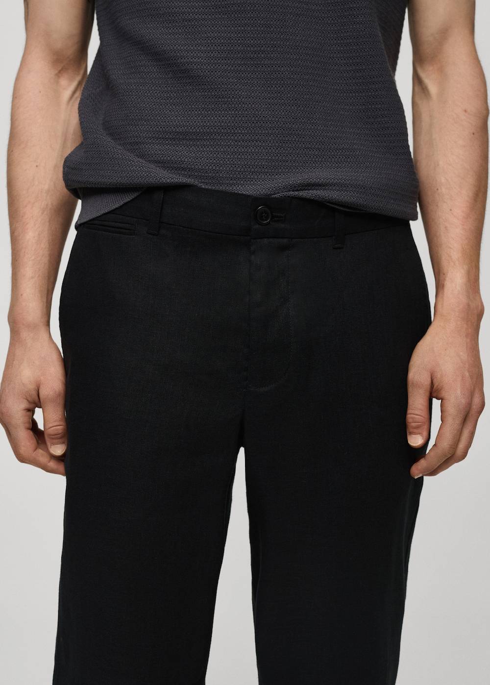 Mango Slim Fit-Hose aus 100 % Leinen Exklusive Angebote