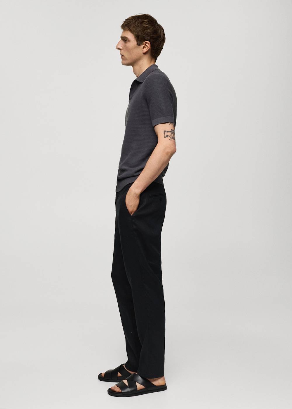 Mango Slim Fit-Hose aus 100 % Leinen Exklusive Angebote