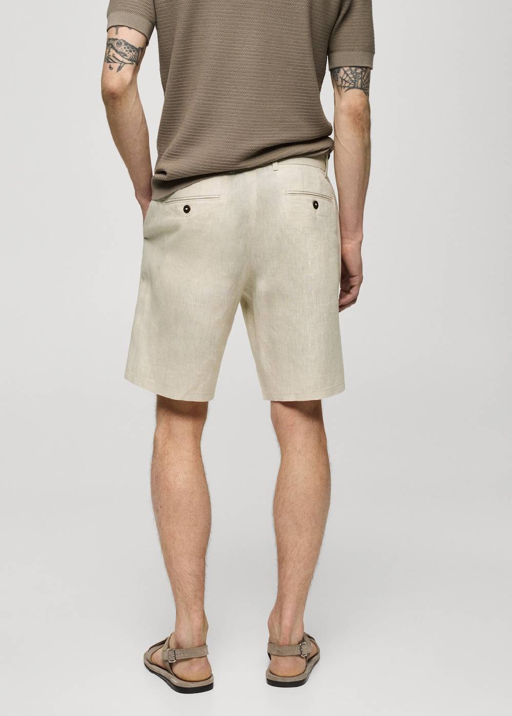 Mango Slim-Fit-Bermudashorts aus 100 % Leinen Kauf eins, bekomm eins gratis