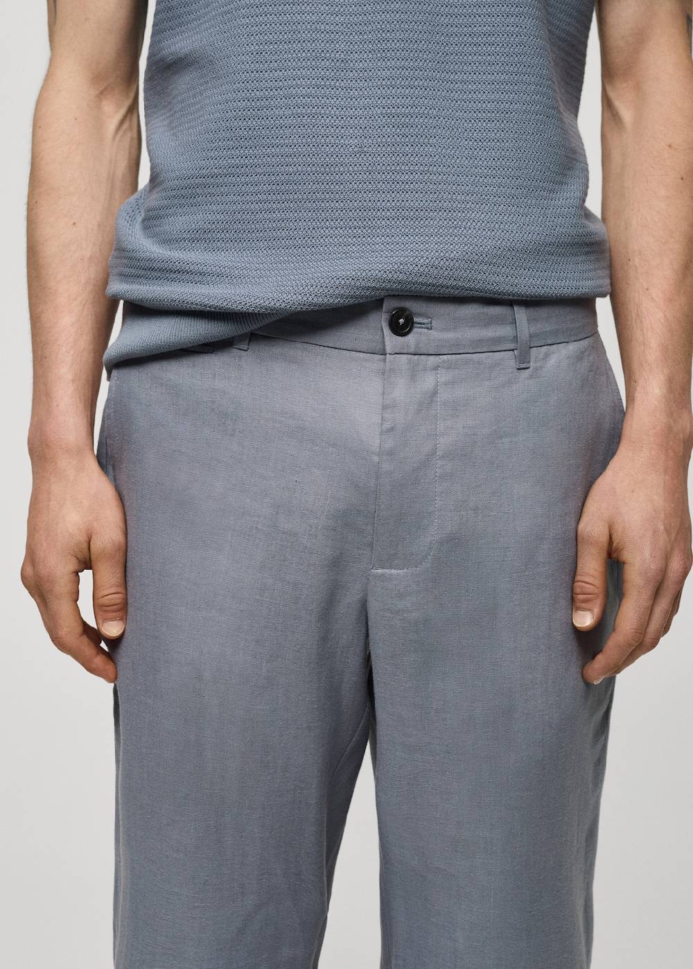 Mango Slim Fit-Hose aus 100 % Leinen Riesige Ersparnisse