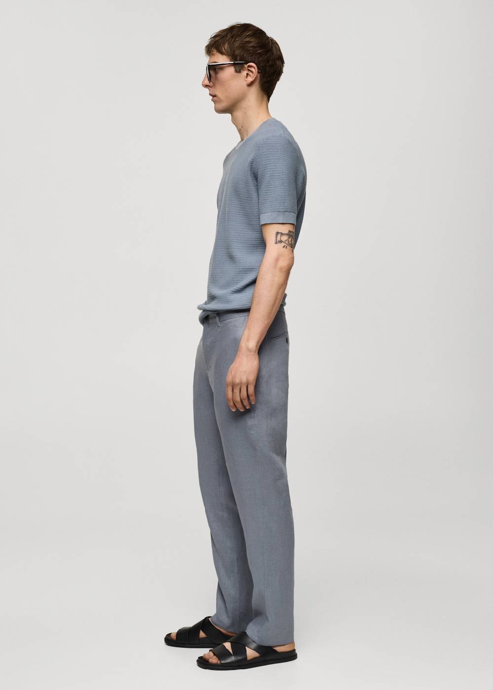 Mango Slim Fit-Hose aus 100 % Leinen Riesige Ersparnisse