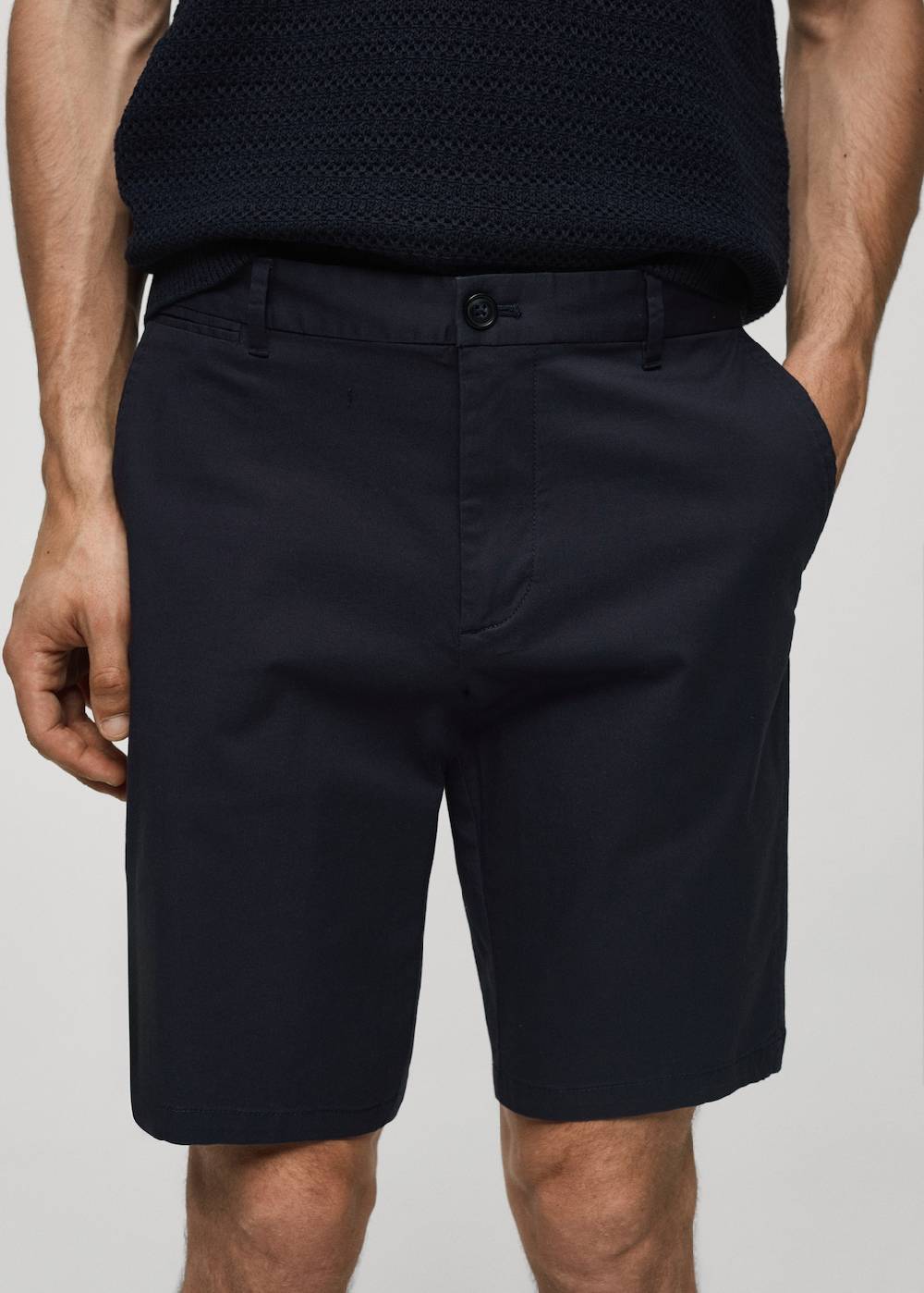 Mango Slim-Fit-Bermudashorts im Chino-Stil aus Baumwolle Wochenangebot