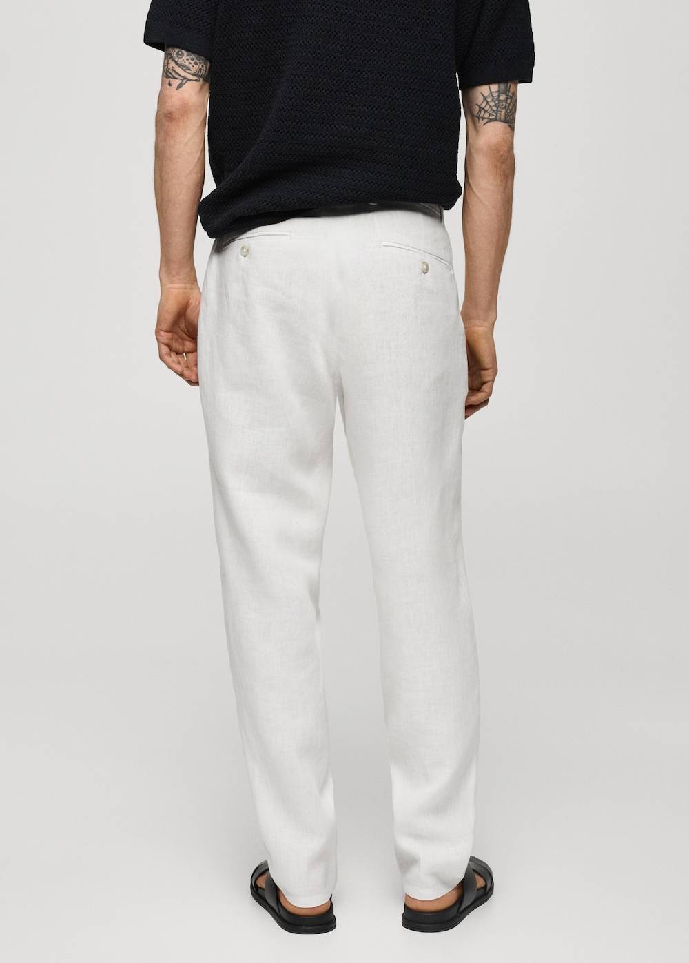 Mango Slim Fit-Hose aus 100 % Leinen Kostenlose Rückgabe