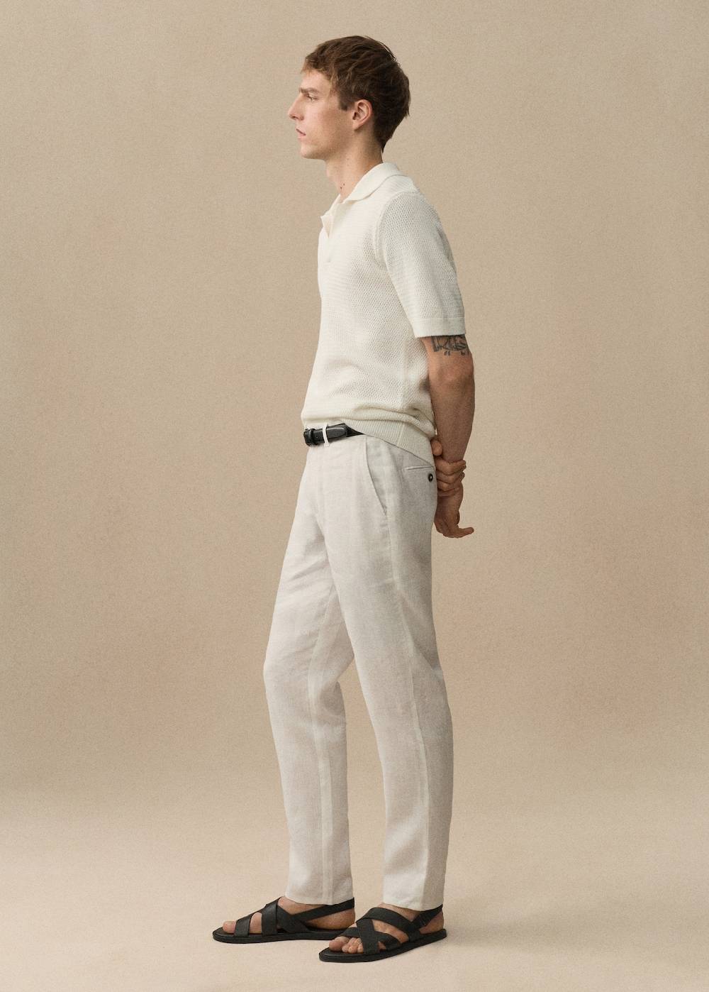 Mango Slim Fit-Hose aus 100 % Leinen Kostenlose Rückgabe