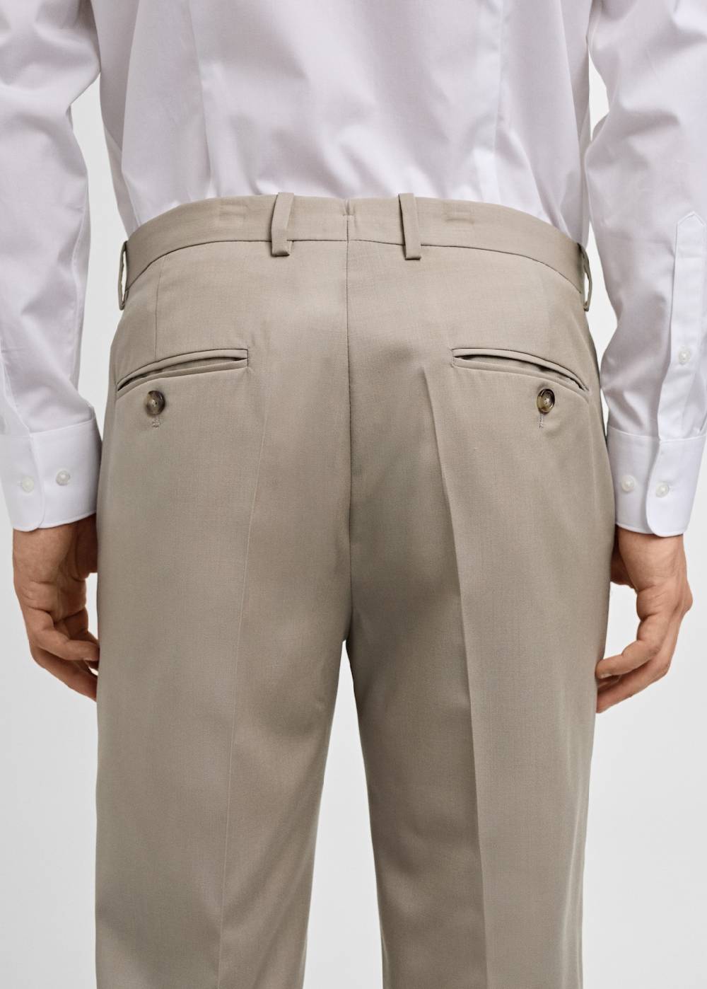 Mango Slim-Fit-Anzughose aus 100 % Schurwolle Begrenzte Freigabe