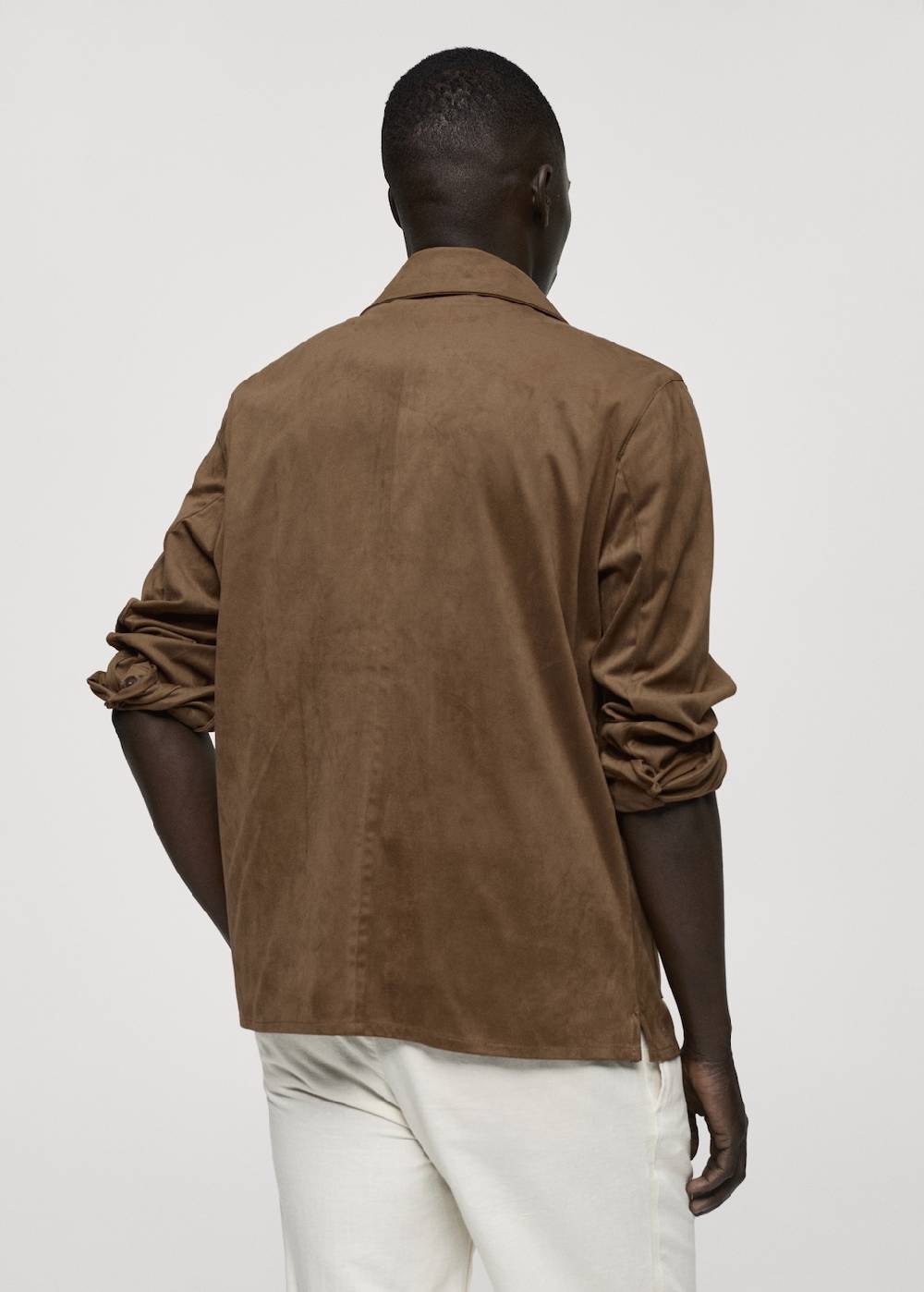 Mango Overshirt mit Wildleder-Effekt und Taschen Neueste Stile