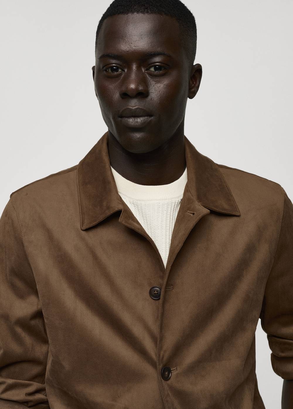 Mango Overshirt mit Wildleder-Effekt und Taschen Neueste Stile