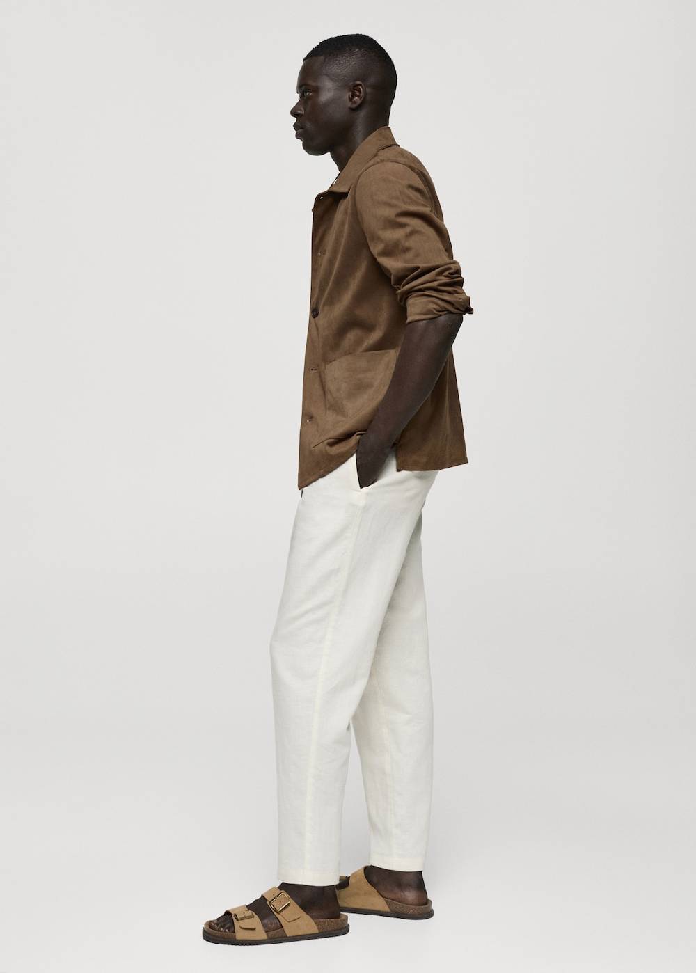 Mango Overshirt mit Wildleder-Effekt und Taschen Neueste Stile